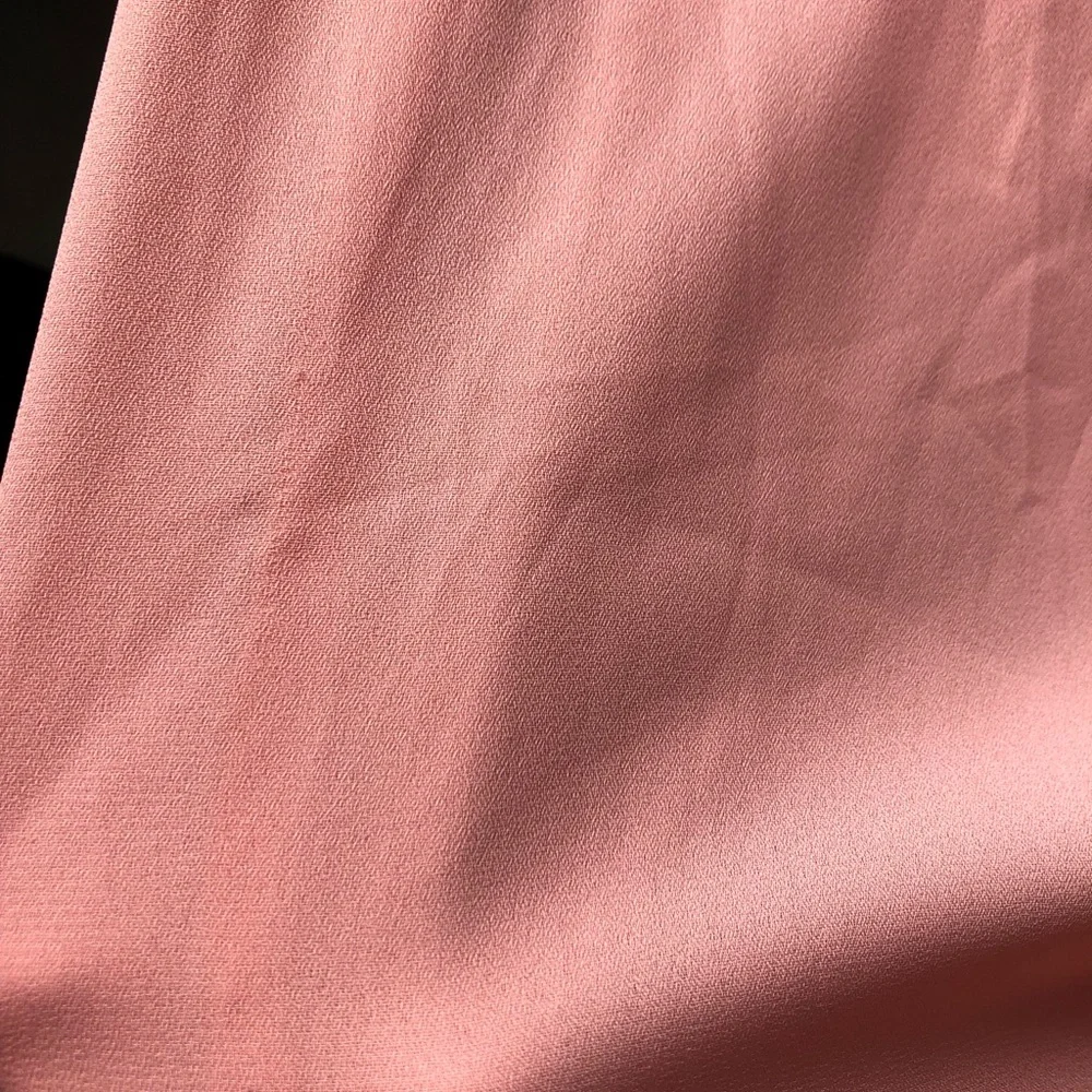 Blush Deep Pink High Neck Lace Detail Full Length Maxi Dress M Suit Size 10 - Picture 4 of 4